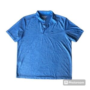Tommy Bahama Blue IslandZone Short Sleeve Polo Size XL